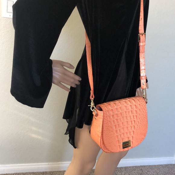 BRAHMIN CROSSBODY CROC EFFECT BAG - Picture 5 of 7